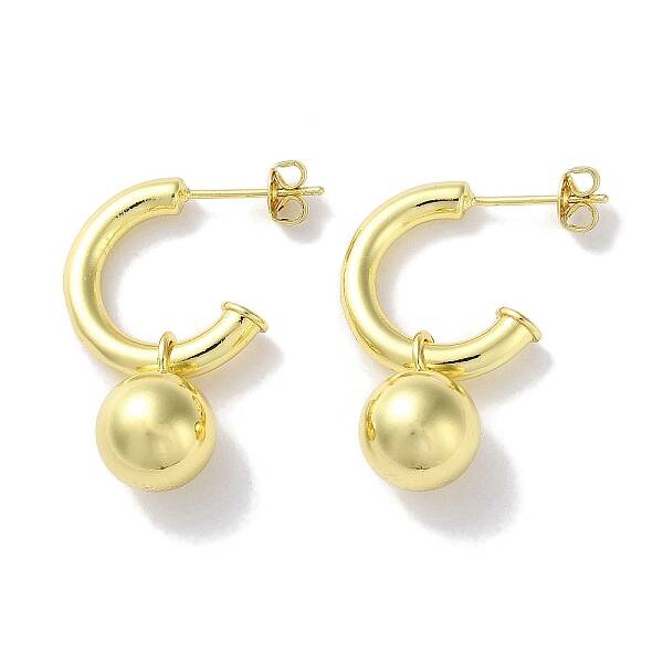 Rack Plated Brass Studs Earring