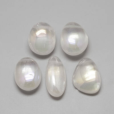 Electroplate Natural Quartz Crystal Pendants