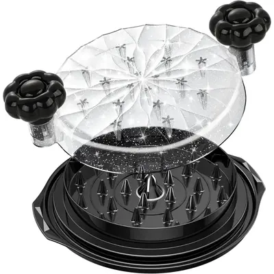 Chicken Shredder Large Chicken Shredder Tool Twist with Brush 10'' Pro Strong Anti-Slip Meat Shredders for Chicken Breast BPA...