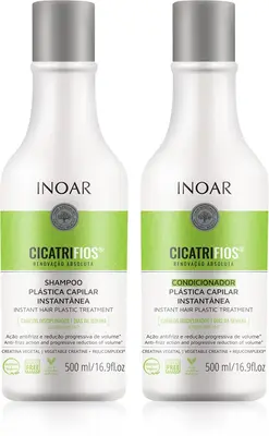 INOAR CicatriFios set for damaged and fragile hair 2Ă— 500 ml
