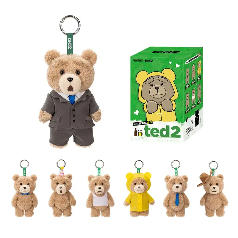 Ted2  Teddy Bear  Action Plush Pendant