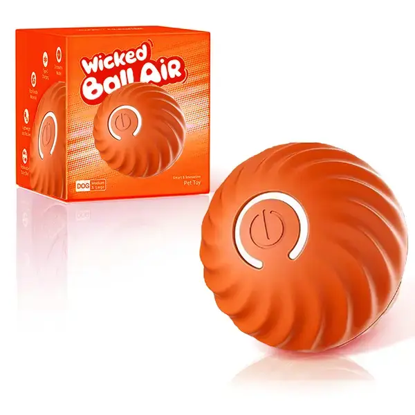 Rechargeable Dog Toy Ball, Self-Rolling Interactive LED Ball, Motion Activated for Dogs, Keeps Your Dog Entertained and Activ...