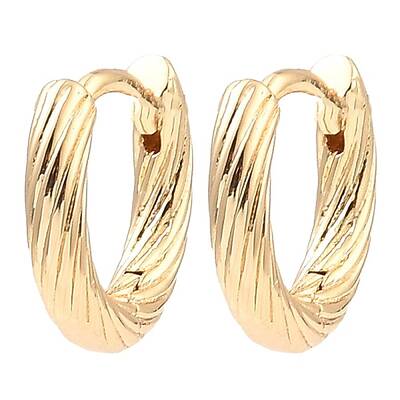 Brass Hoop Earrings