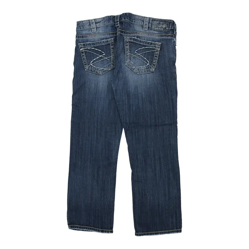 Silver Jeans - 34W UK 12 Dark Wash Cotton