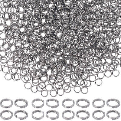 1000Pcs 304 Stainless Steel Split Rings