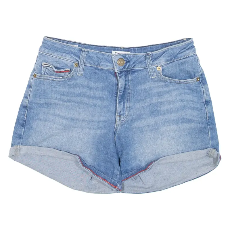 TOMMY HILFIGER Womens Denim Shorts Blue S W28