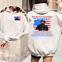 Tobii KeiJh Song Hoodie, Courtesy Of The Red, White and Blue T-Shirt, Country Music Tee, Fourth Of July Merch, Unisex, Gift F...
