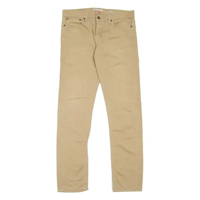 LEVI'S Denizen 208 Mens Jeans Beige Slim Skinny W32 L34