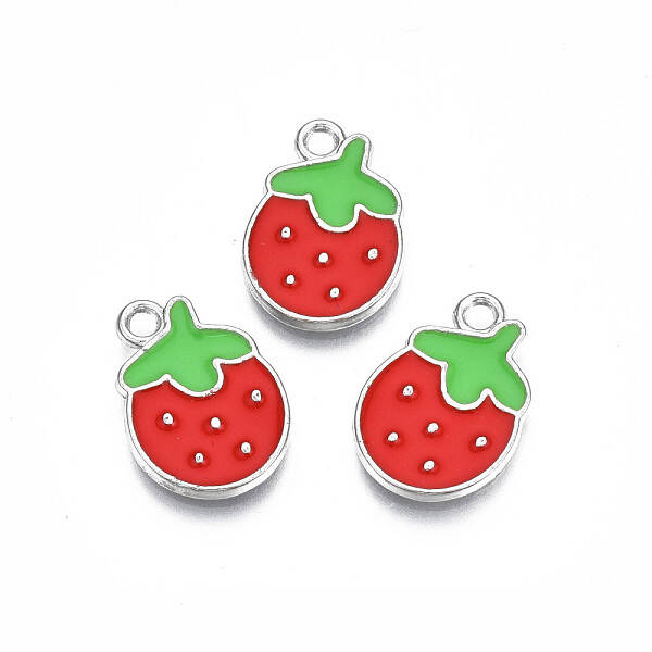 Rack Plating Alloy Enamel Pendants