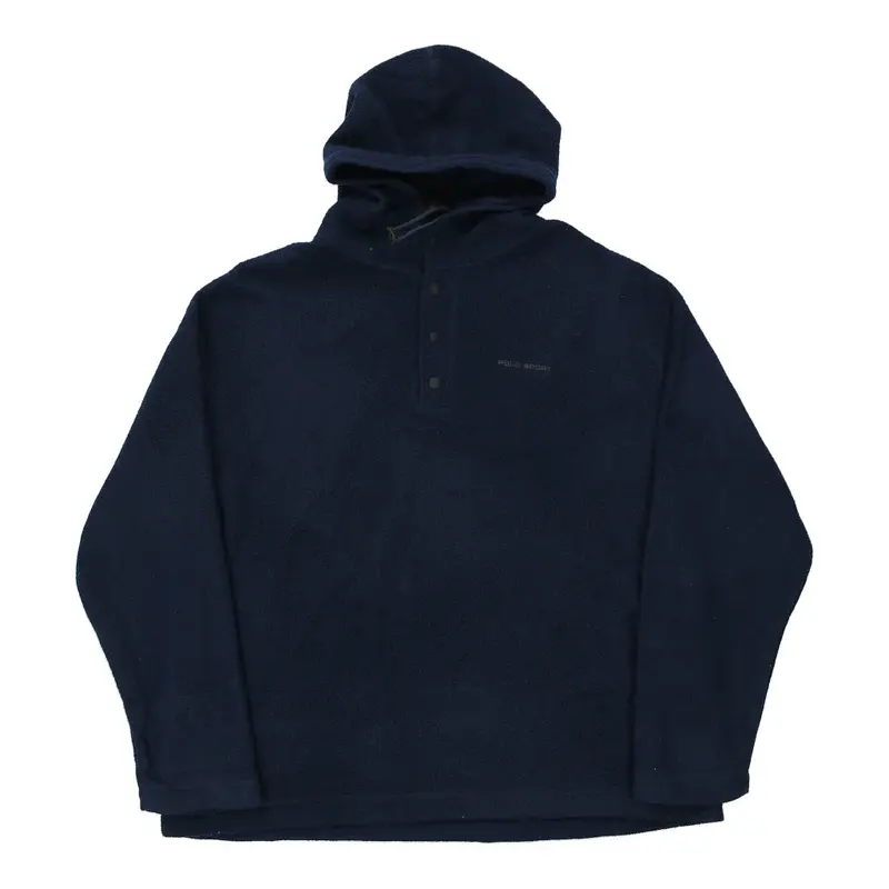 Made in  USA Polo Sport Fleece - 2XL Navy Polyester