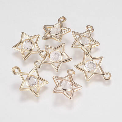 Glass Rhinestone Pendants