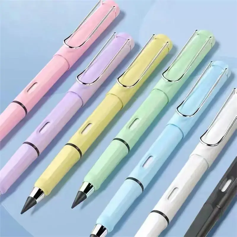 Eternal Pencil Set, 3pcs Unbreakable Free Sharpening Pencil with 20pcs Refill Tips, Students Writing Stationery Unlimited Pen...