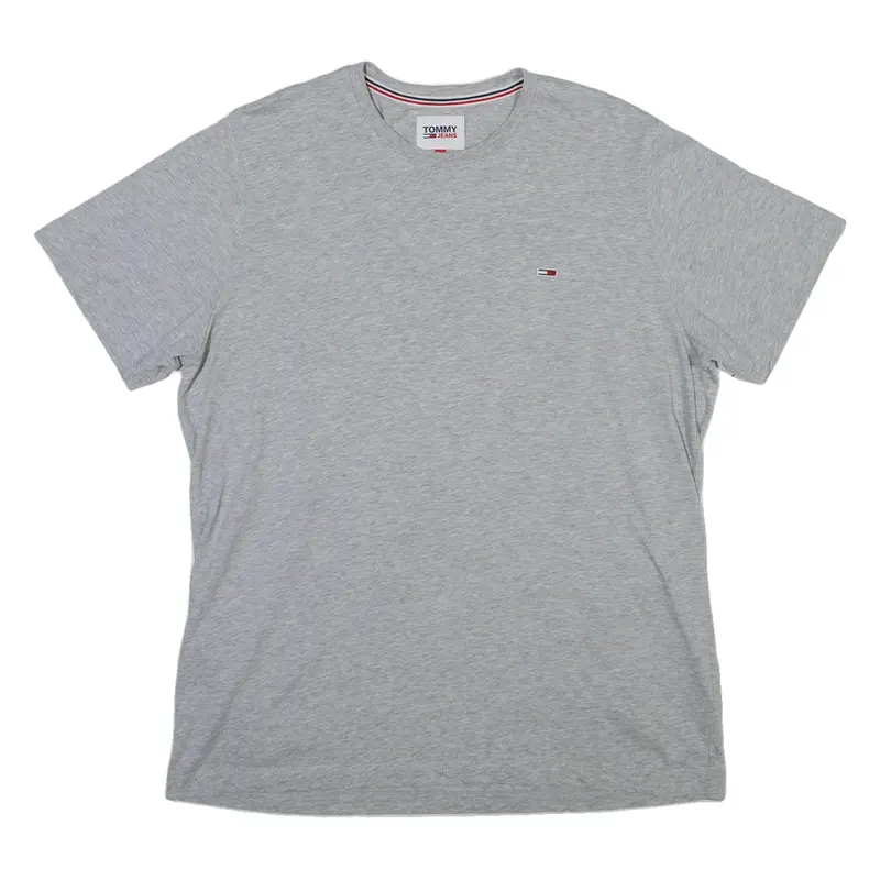 TOMMY JEANS Mens T-Shirt Grey XL