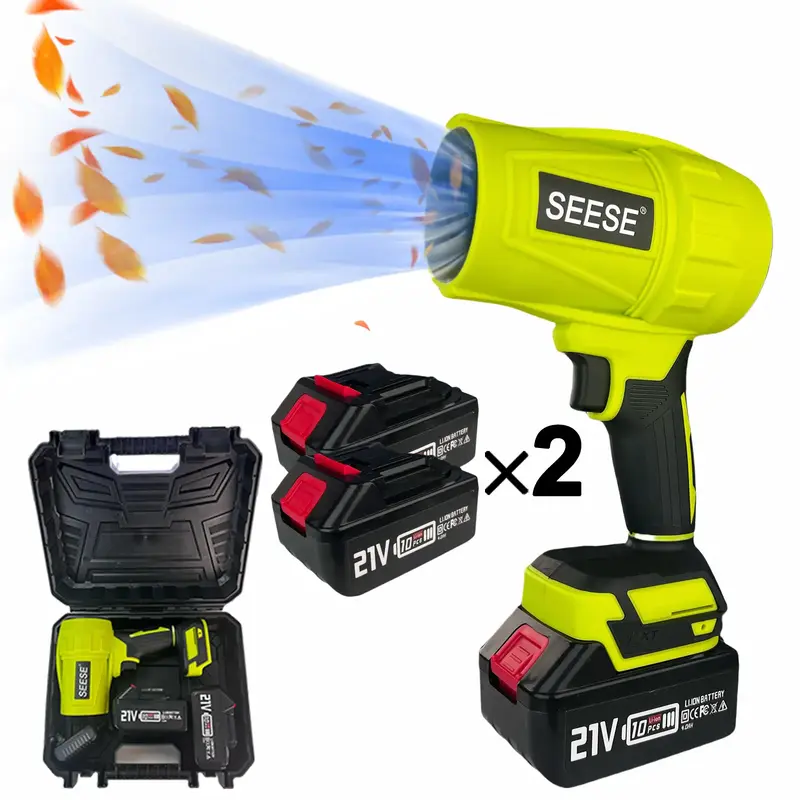 Turbo Jet Blower, Cordless Leaf Blower Super Power Air Duster, Handheld Powerful Dryer for Car Dust Cleaning, Car Drying afte...