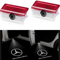 2pcs Door Light Logo Projector Laser Ghost Shadow Courtesy Light Compatible with Mercedes Benz 2014-2020 C W205 2013-2022 A W...