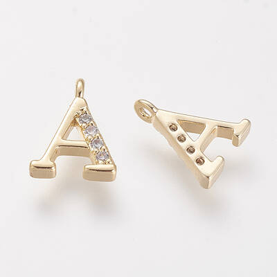 Brass Cubic Zirconia Charms