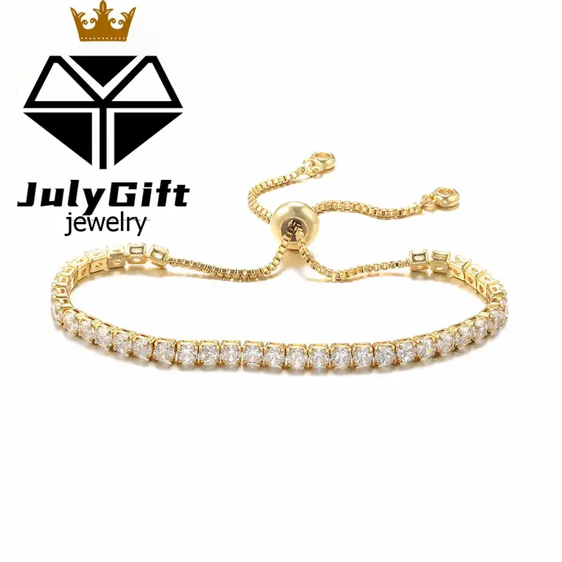 Tennis Bracelet with Sparkling 5A Cubic Zirconia Adjustable Bracelet for Women Bracelets for Women Gifts for Women Girls,Gift...