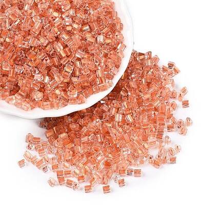 6/0 Transparent Inside Colours Glass Seed Beads