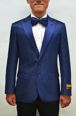 Paisley-100 Midnight - Mens Wholesale Blazers