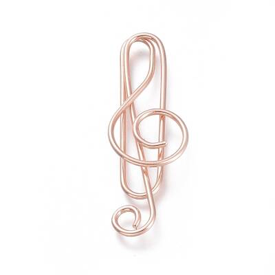 Musical Note Shape Iron Paperclips