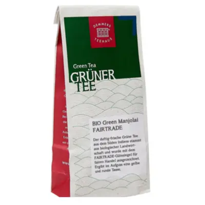 Demmers teehaus Manjolai Organic Green Tea Fairtrade 100g