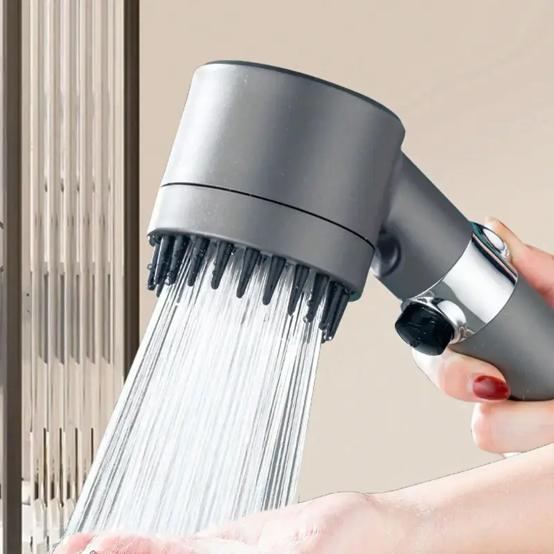 3 Modes Handheld Shower Head, Air Boost Strong Water Flow Handheld Shower Head, Bathroom Shower Head