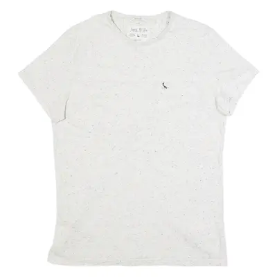 JACK WILLS Slim Fit Mens T-Shirt Cream L