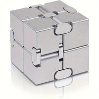 Metal Infinity Cube, 1 Count Creative Finger Toy, Stress Relief Toy for Adults & Teens, Party Favors for Birthday, Wedding, F...