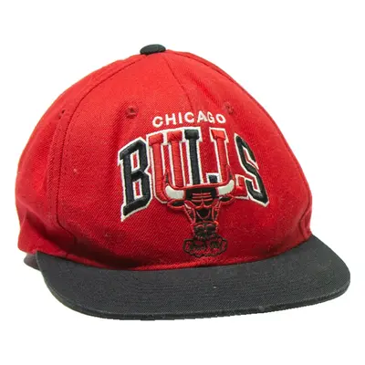 MITCHELL & NESS Chicago Bulls Mens Snapback Cap Red Wool M