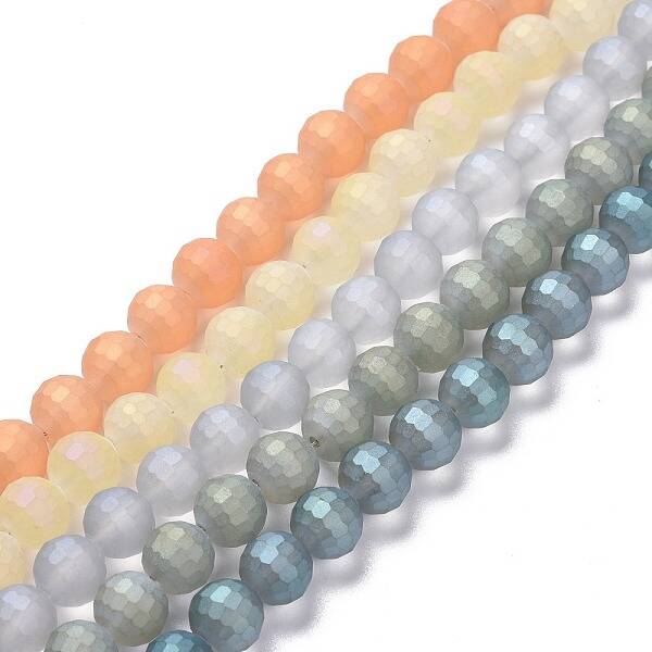 Electroplate Glass Beads Strands