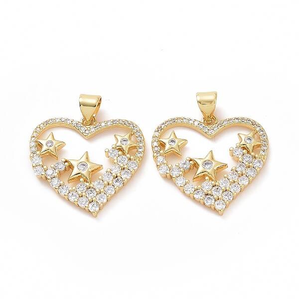 Brass Cubic Zirconia Pendants