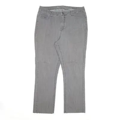 LEE Naturally Slimming Jeans Grey Denim Slim Straight Womens W35 L29