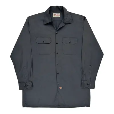Workwear Dickies Tall Shirt - Large Grey Polyester Blend | Size: large