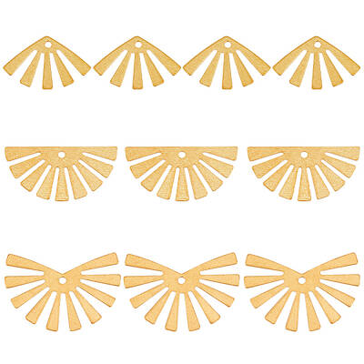 60Pcs 3 Style Brass Pendants