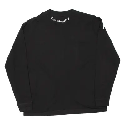 LOS ANGELES Mens T-Shirt Black Long Sleeve L