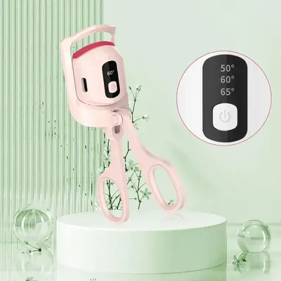 Electric Heated Eyelash Curler, USB Rechargeable Eyelash Curler, Professional Eye Makeup Tool For Women, Soft