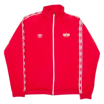 UMBRO England Mens Track Jacket Red XL