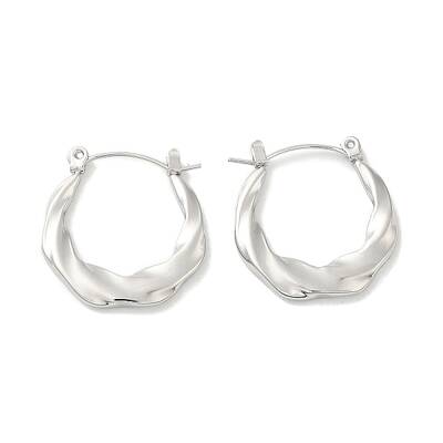 Non-Tarnish 304 Stainless Steel Hoop Earrings for Women