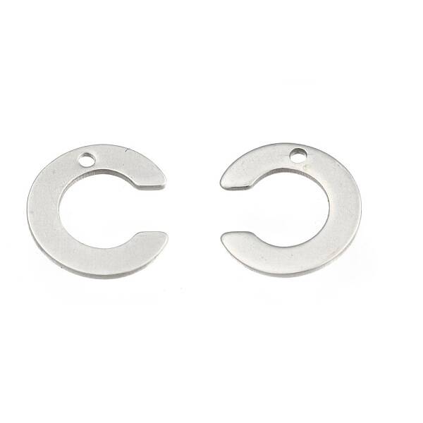 Non-Tarnish 304 Stainless Steel Letter Charms
