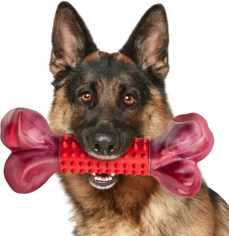 Apasiri Tough Dog Toys for Aggressive Chewers Large Breed, Dog Chew Toys for Aggressive Chewers, Nylon and Rubber, Large Dog ...