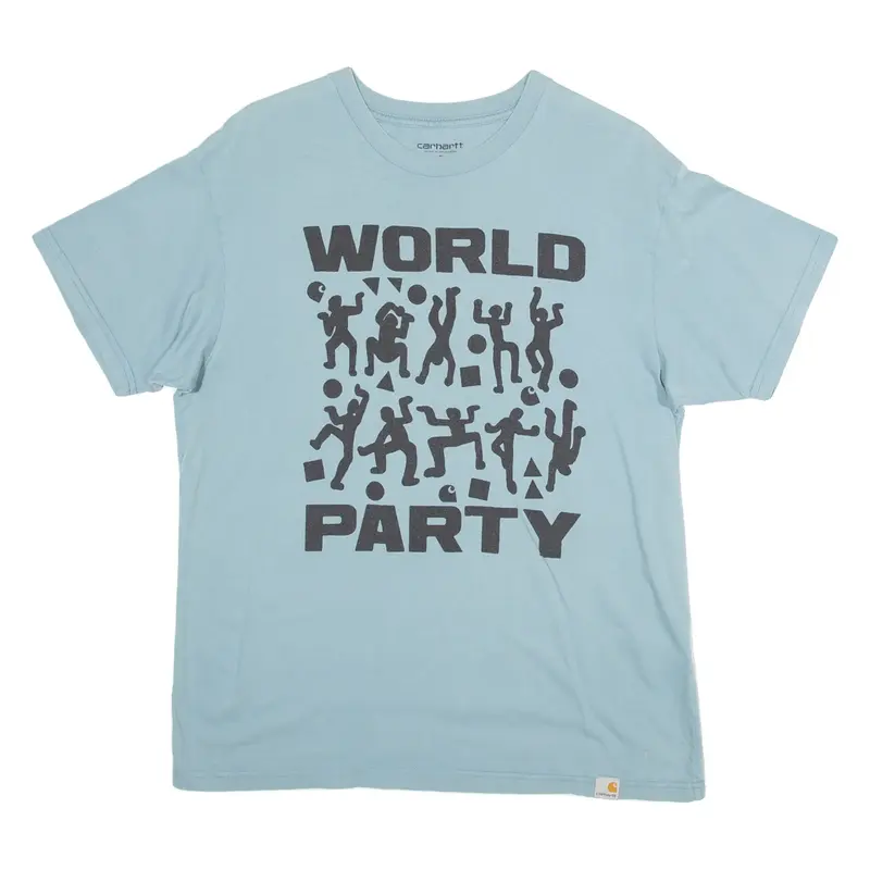 CARHARTT Mens T-Shirt Blue S