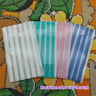 DIY Diamond Arts Colorful Painting Kit Clay, Reusable Sticky Clay, Crystal Cross Stitch Tools, DIY Craft Supplies, Valentine...