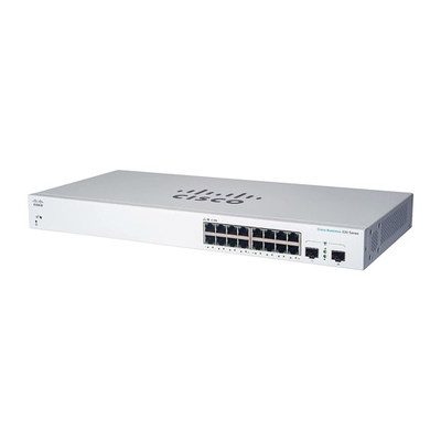 Cisco CBS220-16T-2G-NA | Business 220 CBS220-16T 16 x Ports 10/100/1000Base-T + 2 x SFP Ports Layer 2 Managed Gigabit Etherne...