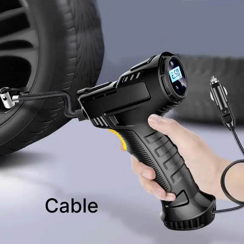 Portable Car Air Compressor, Multipurpose Handheld Car Inflatable Pump, Electric Digital Display Air Pump, Automobiles Tire I...