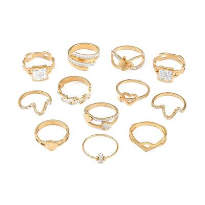 Crystal Rhinestone Finger Ring