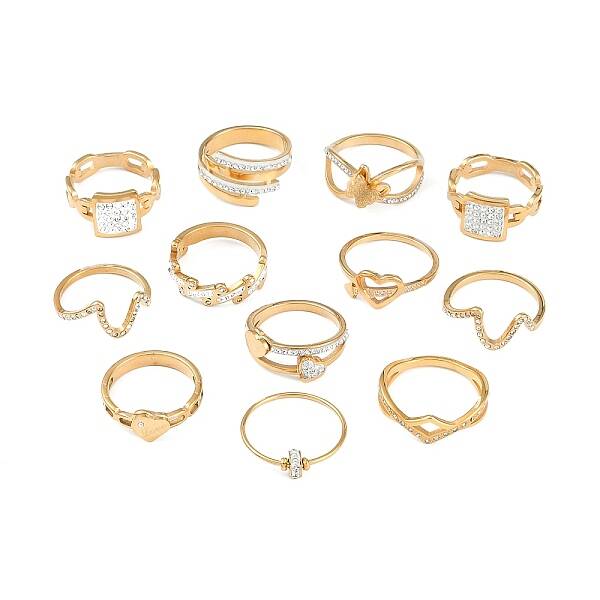 Crystal Rhinestone Finger Ring