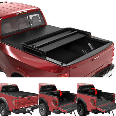 OEDRO 5.8ft Tri-fold Tonneau Cover for 2014-2018 Chevy Silverado/GMC Sierra 1500