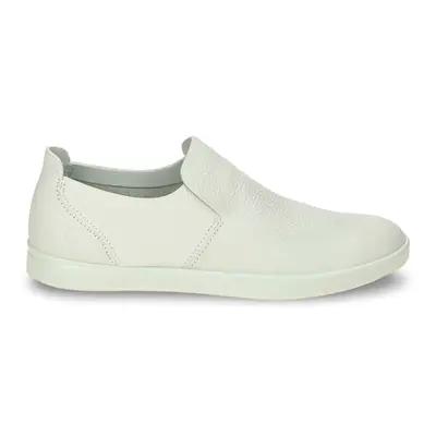 Ecco Leisure 205143 Leather Women's Slip On Shoes - White - Size:US 7-7.5 Women