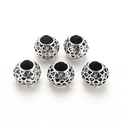 Tibetan Style Alloy European Beads