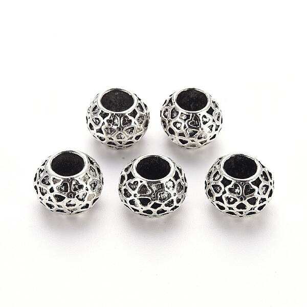 Tibetan Style Alloy European Beads